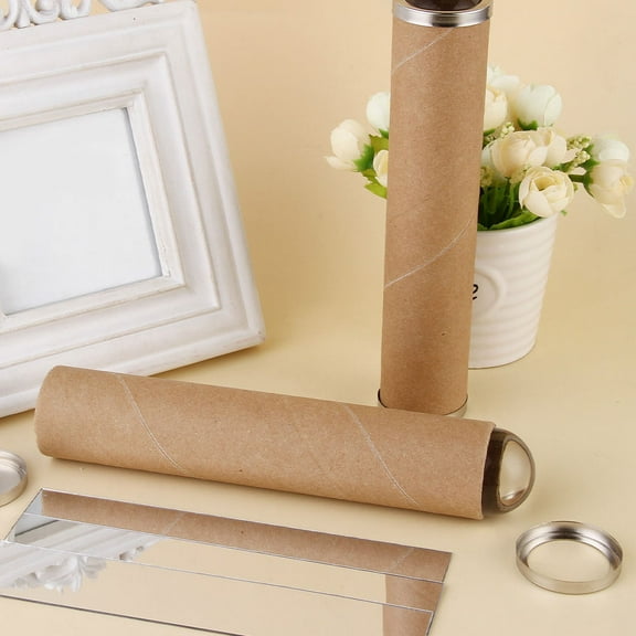 OATIPHO 2Pcs DIY Paper Tube Kaleidoscope Kit with Crystal Ball Featuring Unique Design for Creative Crafts