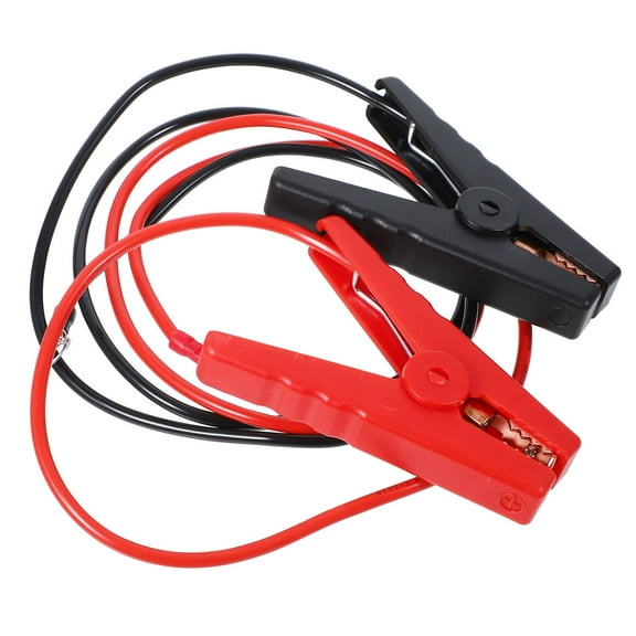 OATIPHO 2Pcs Automotive Emergency Starter Clamps with Wire Durable Rubber and Copper Design