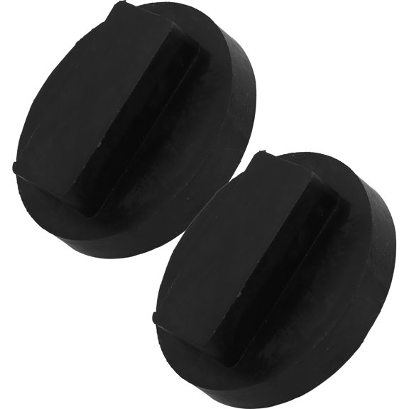 OATIPHO 2Pcs Black Rubber Jack Pads Universal Car Lift Support with Durable Frame Rail Protection