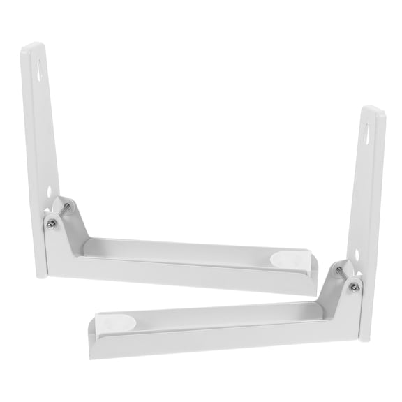 OATIPHO 2Pcs Stainless Steel Microwave Wall Brackets Thickened Design for Cooking Enthusiasts Storage Use