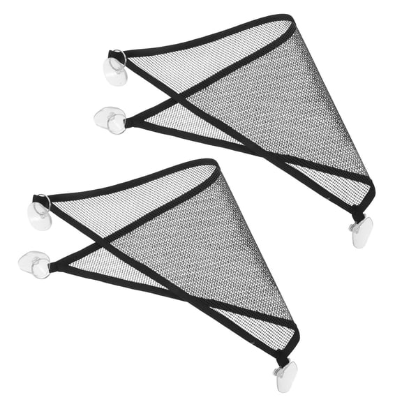MUSEYA 2Pcs Gecko Accessories Black Mesh Triangular Lounging Bed for Reptiles