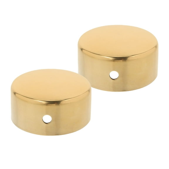 OATIPHO Round Stainless Steel Handrail Base Golden Easy Installation for Handrail