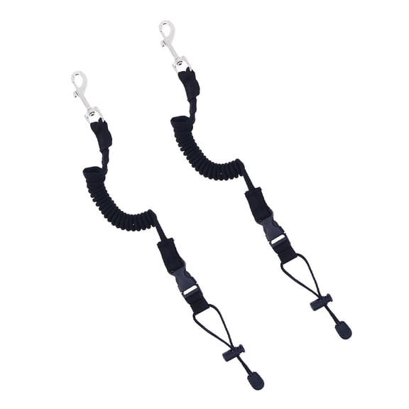 OATIPHO 2pcs Elastic Paddle Leash for Kayak and Boat, Extendable 155cm