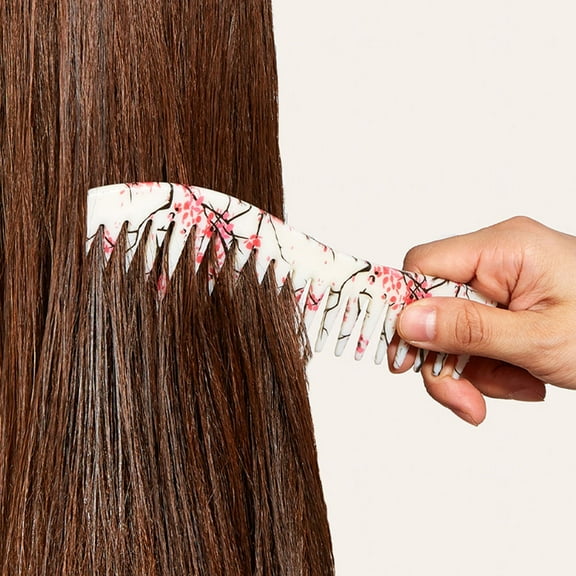 MUSEYA 2Pcs White Anti Static Hair Comb for Men Salon Styling and Scalp Massage