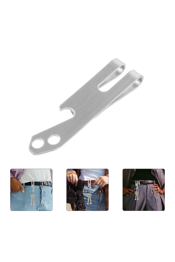 Sleek Stainless Steel Money Clip Front Pocket Comfortable Fit 2Pcs