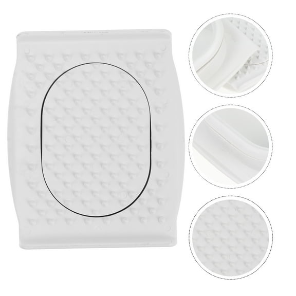 OATIPHO Sturdy Food Slicer Safety Holder, White Plastic, for Home, 2Pcs