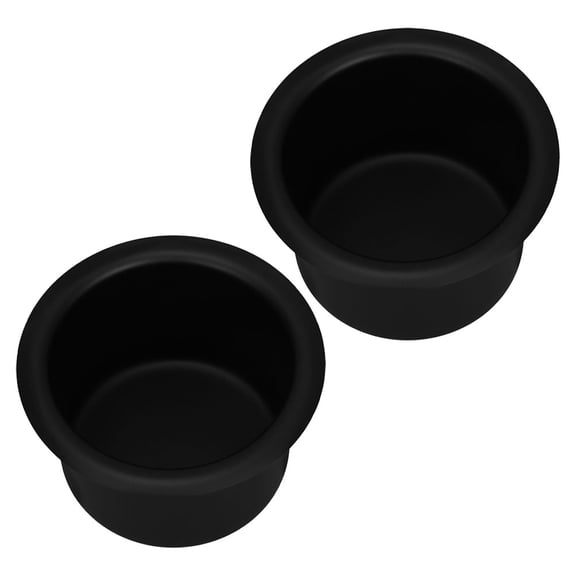 OATIPHO Auto Cup Holder Stainless Steel Black 2Pcs