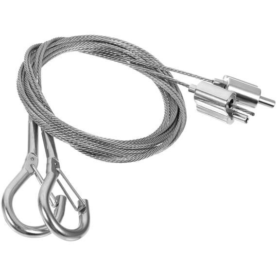 OATIPHO 2Pcs Wire Rope Hanger Stainless Steel Hanging Hooks For Indoor Home Decoration