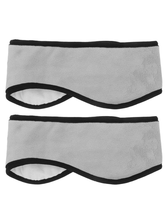 Adjustable Grey Soundproof Earmuffs for Sleep with Warm Plush Lining