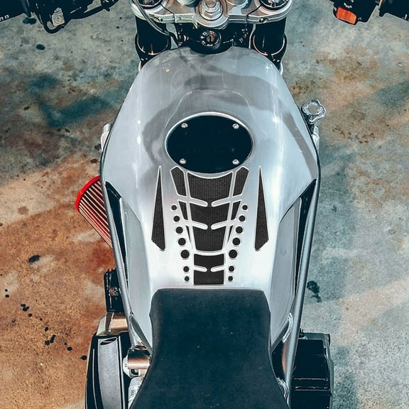 OATIPHO 2Pcs Motorcycle Fuel Cap Protector Sticker Durable Waterproof 3D Design Gas Tank Cover