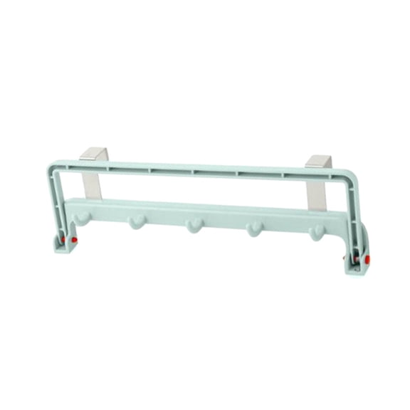 OATIPHO 2Pcs Green Stainless Steel and ABS Folding Hook Board for Kitchen Towels Hanger
