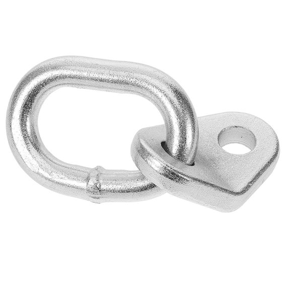 OATIPHO 2Pcs Alloy Steel Engine Lift Bracket Plated Silver for Automotive Engine Hoisting and Support with Fixed Lifting Ring