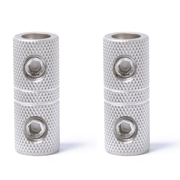 OATIPHO 2Pcs Brass Audio Wire Coupler Splice Connector Plated Car Use 8 Gauge