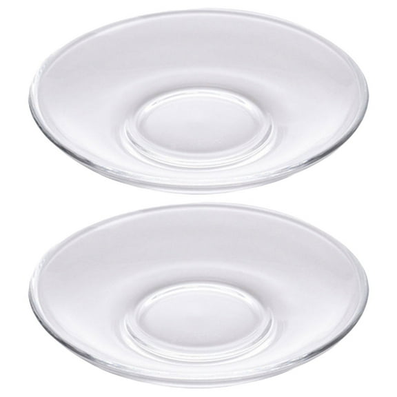 OATIPHO Clear Glass Saucers, Multipurpose for Teacup and Dessert Dish