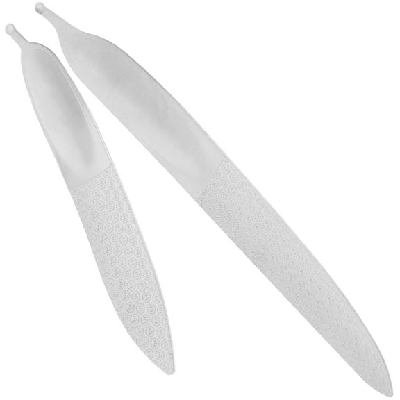 MUSEYA 2pcs Nail Buffer Set Carborundum Manicure Tools Double Sided for Nail Care