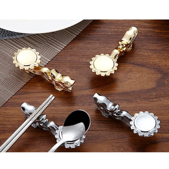 MUSEYA 2pcs Elegant Head Chopstick Holders Utensil Rack for Kitchen Table Keep Table Clean
