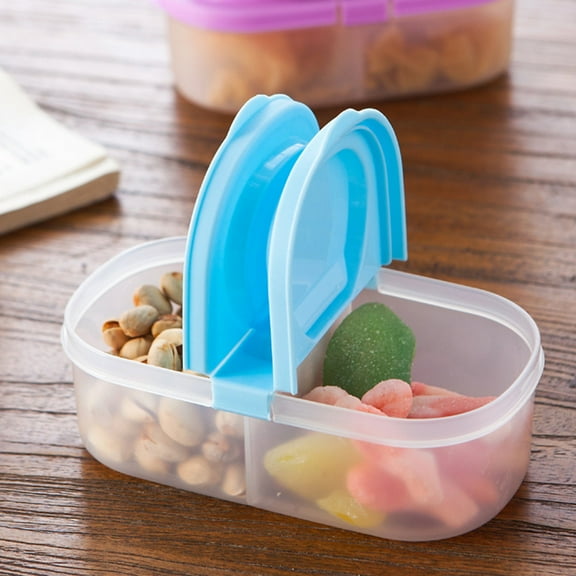 OATIPHO 2Pcs Plastic Food Containers for Refrigerator with Good Sealing and Transparent Design