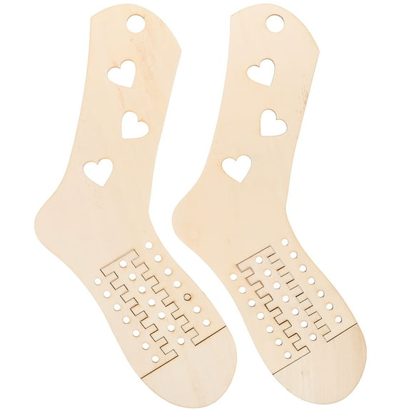 MUSEYA 2pcs Stitch Markers for Crocheting Wooden Display Tool Light Yellow for Beginners DIY Projects