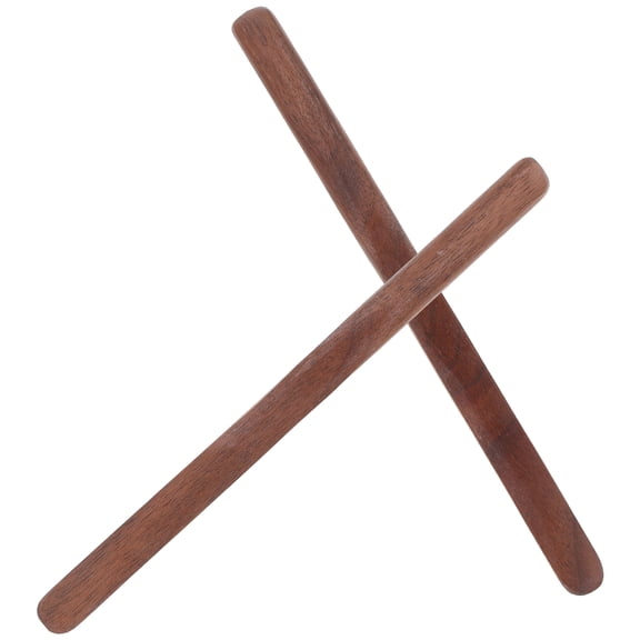 OATIPHO 2Pcs Brown Wooden Flour Mixing Spoon for Dumpling Stuffing and Wonton Making