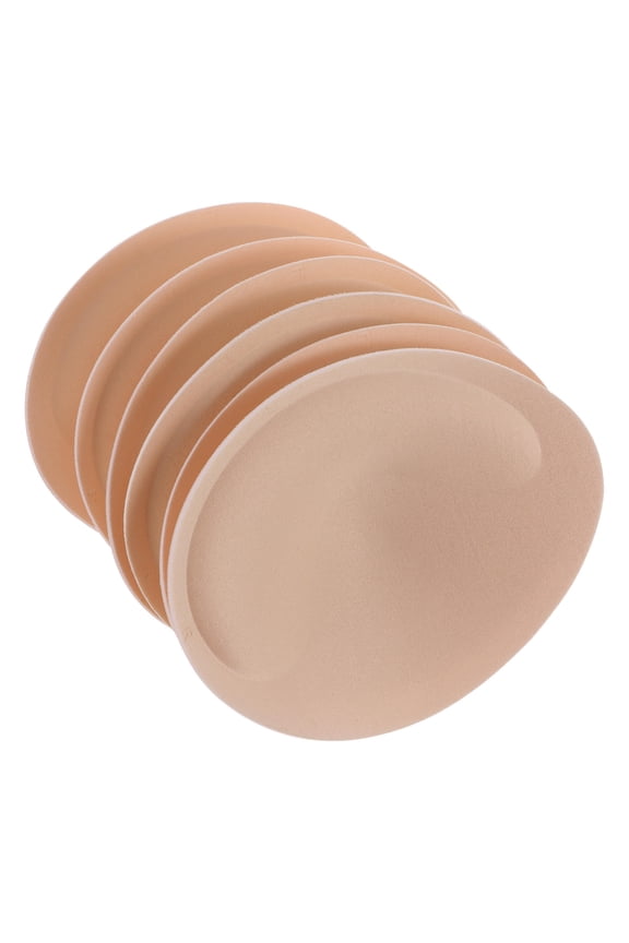 3 Pairs Padding for Bras Inserts Beige Sponge Breathable for Women