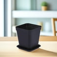 thumbnail image 1 of OATIPHO 3Sets Black Plant Pots with Drainage Holes and Stable High Foot Base, 1 of 6