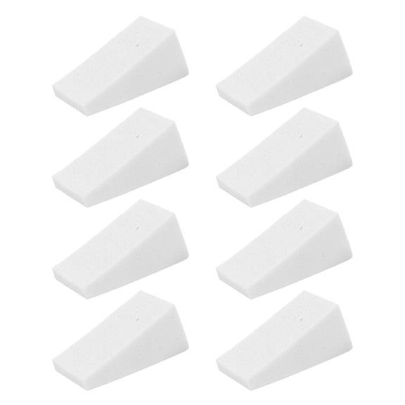 OATIPHO 30Pcs White Geometrical Makeup Puff Dual Use Foundation Applicator for Wet and Dry Use