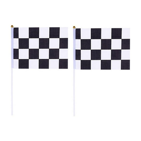 OATIPHO Black and White Racing Banner for Car Racing and Football 30Pcs