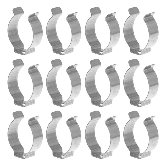 OATIPHO 30Pcs Heavy Duty Lamp Holder Stainless Steel Silver Tone for Tube Light Indoor Outdoor