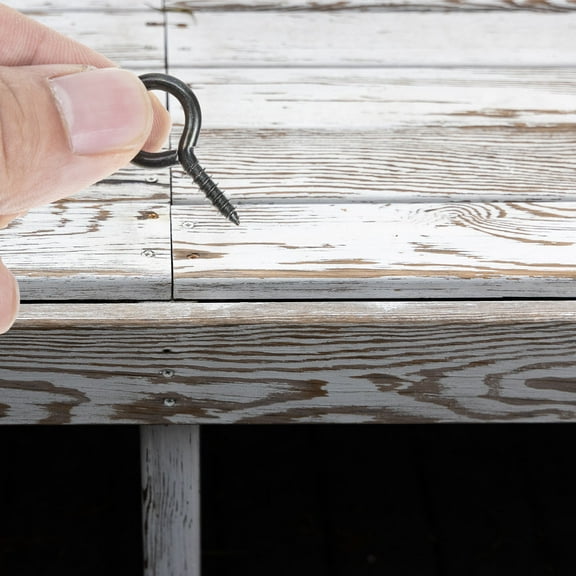 OATIPHO 30Pcs Heavy Duty Eye Bolt Hooks Made of Premium Iron for Hanging Utensils Towels and More