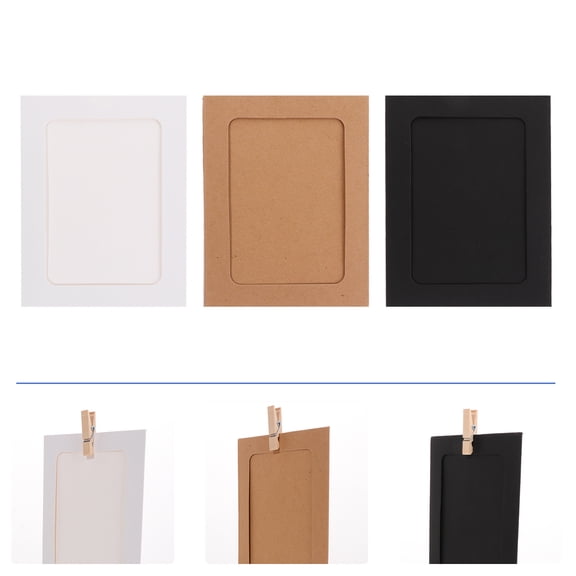 OATIPHO 30Pcs Creative Paper Painting Display Frames Assorted Colors Hanging Wall Decor