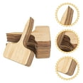 thumbnail image 1 of OATIPHO Wooden T-Type Plant Markers Multi-Color for Home Potted Plants 30Pcs, 1 of 8