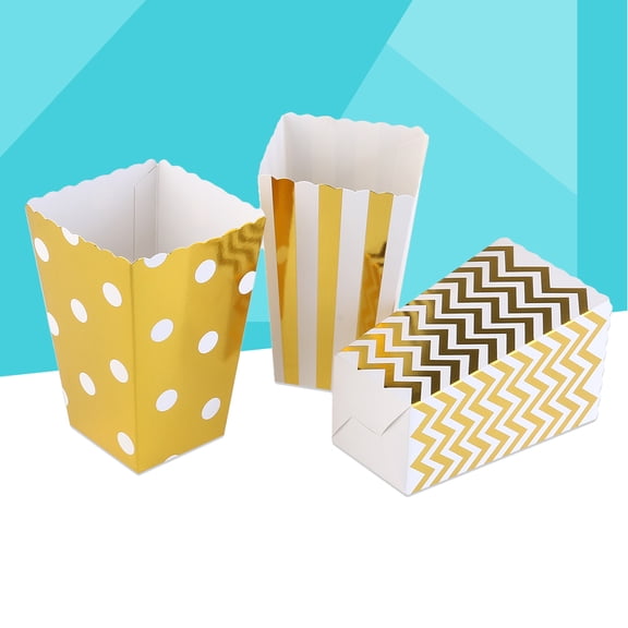 OATIPHO 36Pcs Movie Theater Style Popcorn Boxes in Assorted Colors for Birthday and Shower Parties