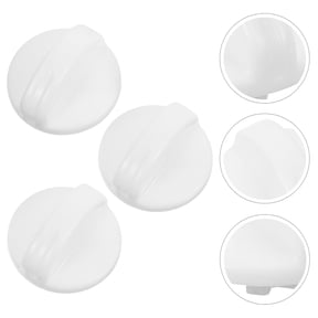 OATIPHO Washing Machine Knobs, White Plastic, Adjustable Timer, Compatible with Various Washers 3Pcs