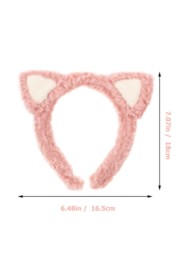 3Pcs Cat Ear Face Washing Headbands Fabric Material for Spa Makeup and Skincare
