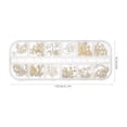 thumbnail image 1 of MUSEYA 3Pcs Stickers for Nails Golden Alloy Nail Decoration Various Shapes for DIY Crafts, 1 of 5