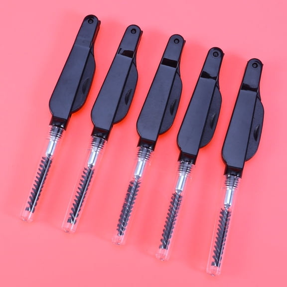 OATIPHO 3Pcs Double Ended Makeup Applicators with Black Wooden Handles for Eyebrow and Lash