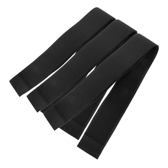 OATIPHO 3Pcs Vehicle Strap Black Elastic Polyester for Car Boot and Trunk Fixing