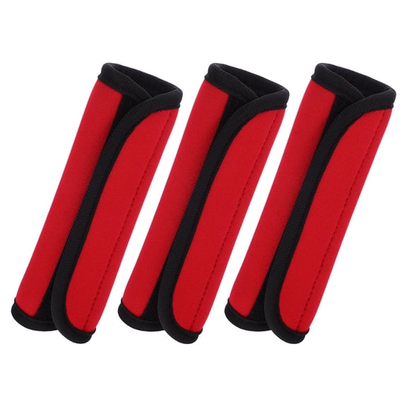 MUSEYA 3pcs Barbell Supply Protective Padding For Doorway Horizontal Bars Red Polyester