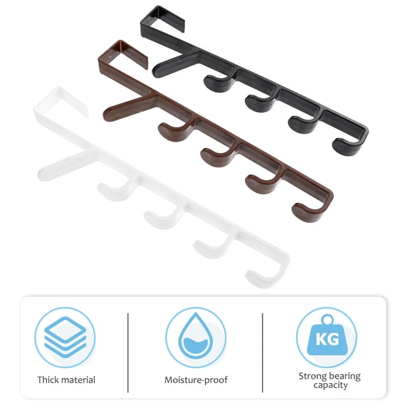 OATIPHO Home Storage Hooks Abs For Hanging 3Pcs