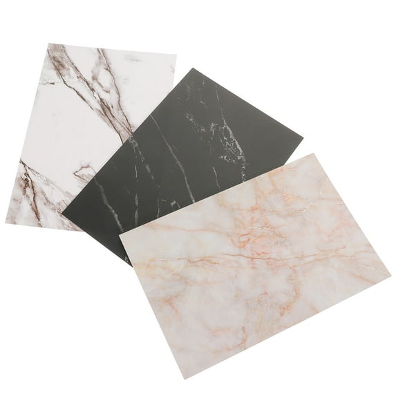 OATIPHO 3Pcs Sturdy Marble Photo Backdrop Boards Ideal for Food Photography and Product Decoration