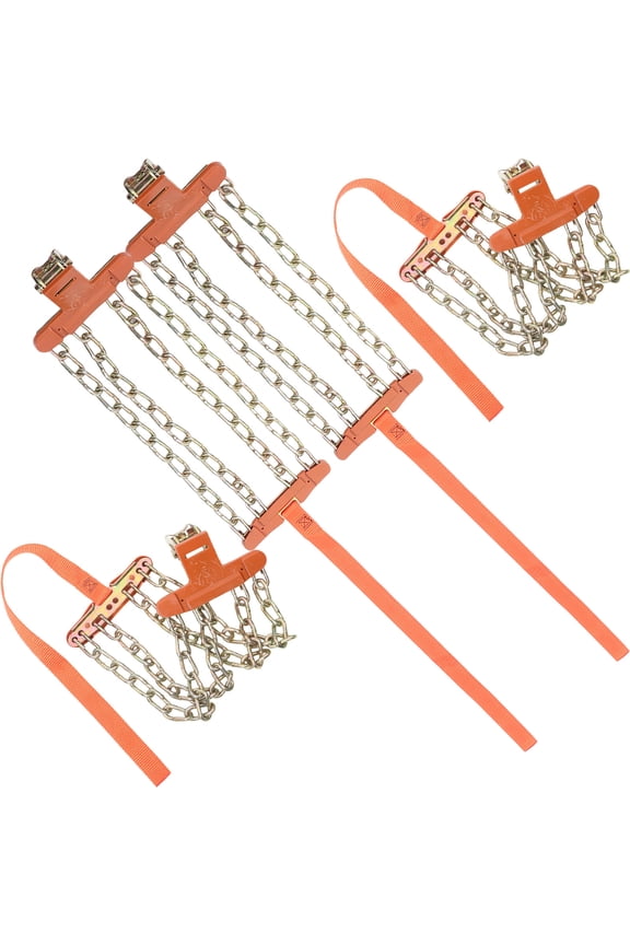 Practical Ice Chains for Car Assorted Color Manganese Steel 4Pcs