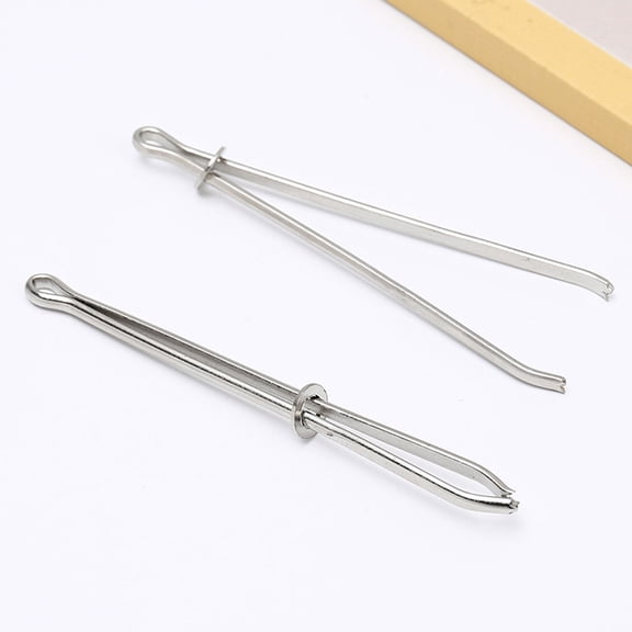 OATIPHO Plated Silver Iron Drawstring Threader for Home Sewing and DIY Projects 4Pcs