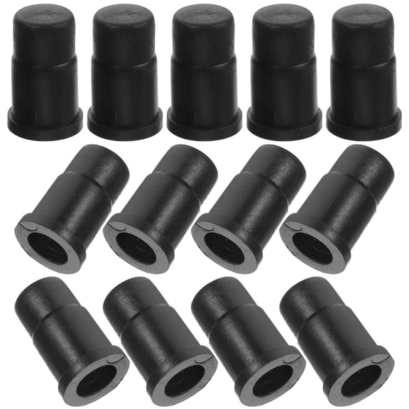 OATIPHO 40Pcs Furniture Insert Socket Black Caster Sleeve Inserts with Expandable Stem Mounting