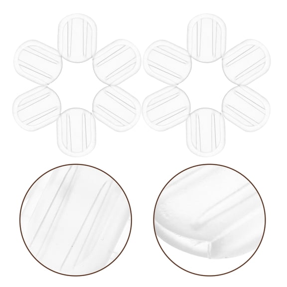 OATIPHO Earring Clip Cushions  Transparent Pc Ear Protection Antislip 40Pcs