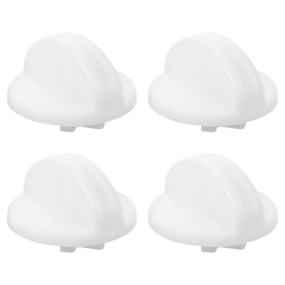 OATIPHO 4Pcs White Washer Timer Control Knob Replacement for Washer and Dryer Appliances