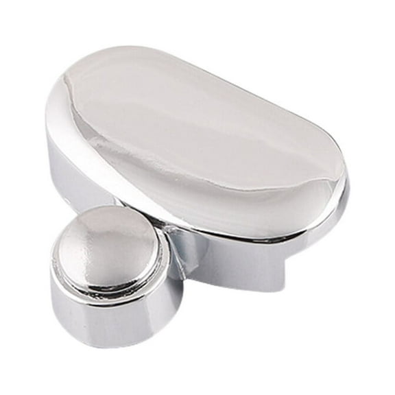 OATIPHO Plated Silver Mirror Support Clips Bathroom Use Durable Zinc Alloy Rubber 4Pcs