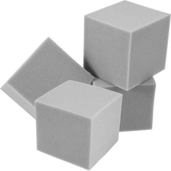 OATIPHO 4Pcs Corner Sound Absorbing Foam Tiles for Room Soundproofing and Noise Cancellation