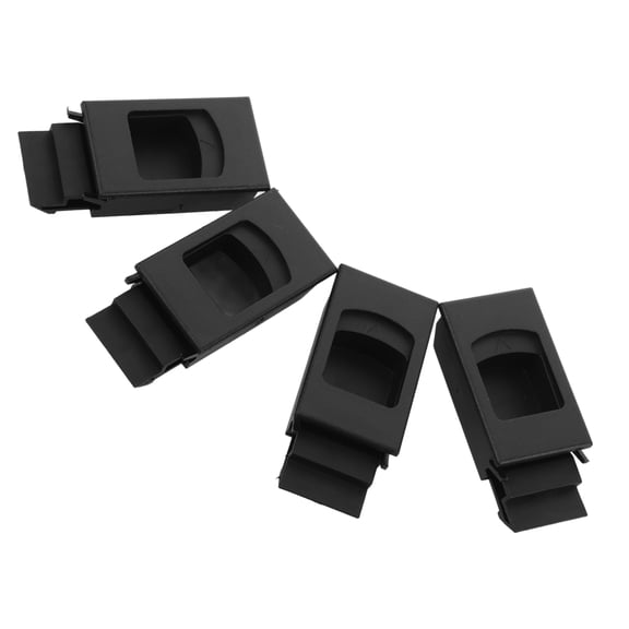 OATIPHO 4Pcs Plastic Inside Pull Latches Black Buckle Locks for Distribution Box and Rv Hardware Use