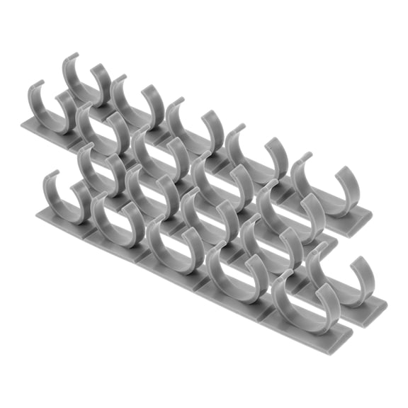 OATIPHO 4Pcs Cabinet Door Spice Gripper Clips Plastic Kitchen Organizer Rack in Grey