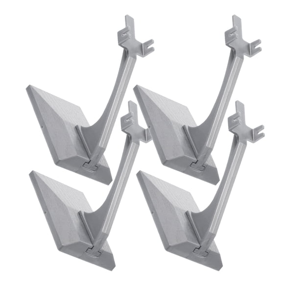 OATIPHO 4Pcs Plastic Aircraft Model Display Shelf with Strong Load Bearing Capacity Grey